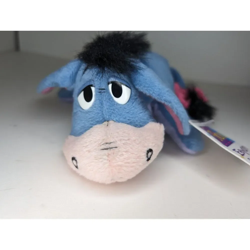 Vintage NWT Mattel Pooh Eeyore Beanbag Friend With Removable‎ Tail